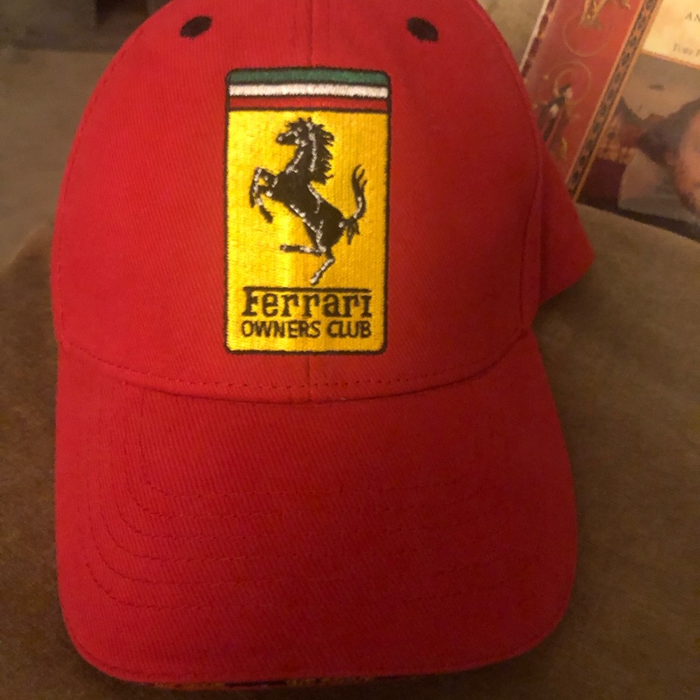 Rare! Red Ferrari Owners Club Cap- $80 or $65 w/offer